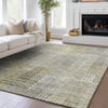 Dalyn Trevi TV6 Taupe Machine Washable Area Rug Lifestyle Image Feature