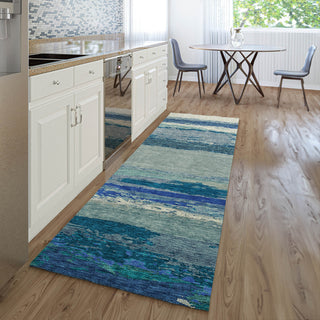 Dalyn Trevi TV8 Blue Machine Washable Area Rug