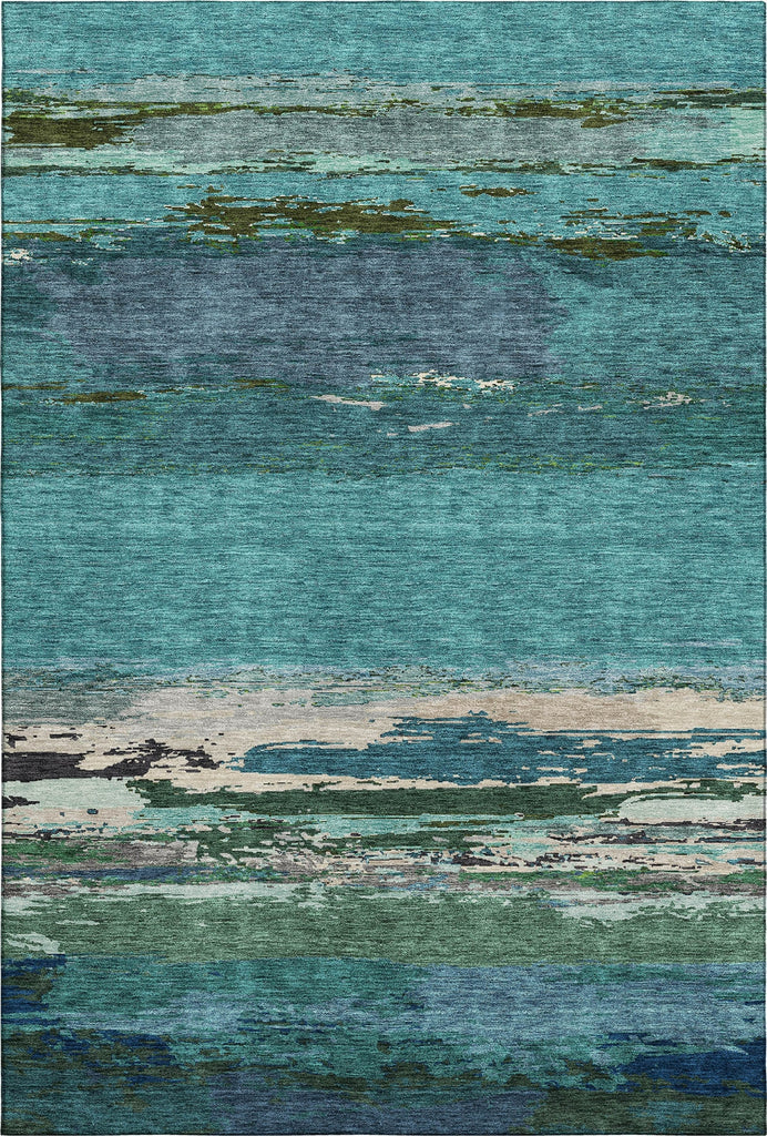 Dalyn Trevi TV8 Teal Machine Washable Area Rug