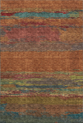 Dalyn Trevi TV8 Terracotta Machine Washable Area Rug