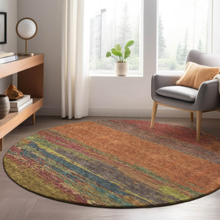 Dalyn Trevi TV8 Terracotta Machine Washable Area Rug