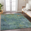 Dalyn Trevi TV9 Blue Machine Washable Area Rug Lifestyle Image Feature