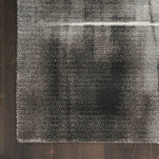 Nourison Twilight TWI30 Grey Ivory Black Area Rug Detail Image