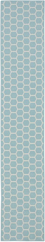 Nourison Twist Reversible TWS01 Aqua Machine Washable Area Rug main image
