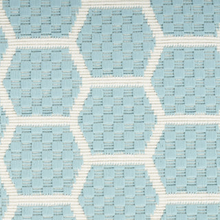 Nourison Twist Reversible TWS01 Aqua Machine Washable Area Rug Swatch Image
