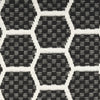 Nourison Twist Reversible TWS01 Black Machine Washable Area Rug Swatch Image