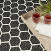 Nourison Twist Reversible TWS01 Black Machine Washable Area Rug Corner Image