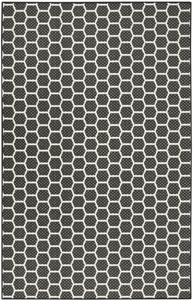 Nourison Twist Reversible TWS01 Black Machine Washable Area Rug main image