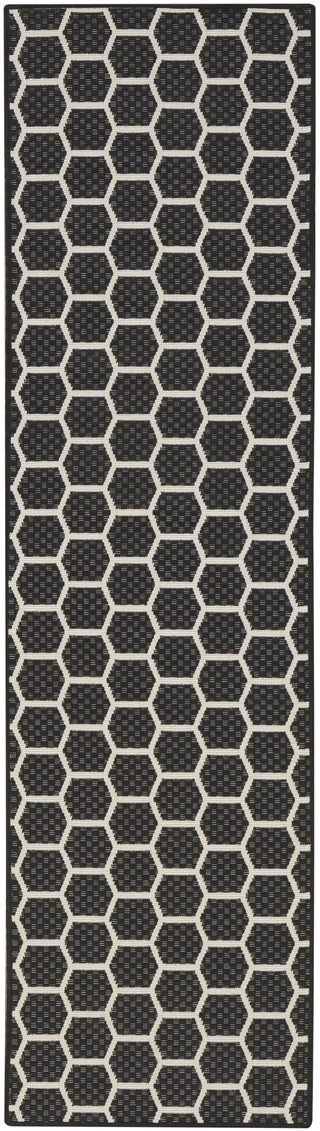 Nourison Twist Reversible TWS01 Black Machine Washable Area Rug Main Image