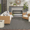 Nourison Twist Reversible TWS01 Black Machine Washable Area Rug Room Image Feature
