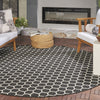 Nourison Twist Reversible TWS01 Black Machine Washable Area Rug Corner Image