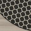 Nourison Twist Reversible TWS01 Black Machine Washable Area Rug Detail Image