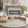 Nourison Twist Reversible TWS01 Black Machine Washable Area Rug Room Image Feature