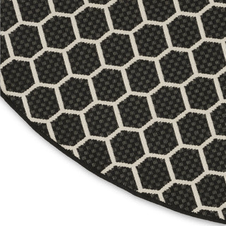 Nourison Twist Reversible TWS01 Black Machine Washable Area Rug Texture Image