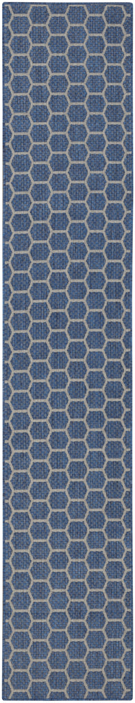 Nourison Twist Reversible TWS01 Blue Machine Washable Area Rug main image