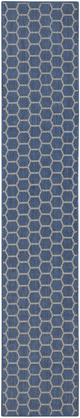 Nourison Twist Reversible TWS01 Blue Machine Washable Area Rug main image