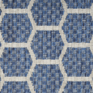 Nourison Twist Reversible TWS01 Blue Machine Washable Area Rug Swatch Image