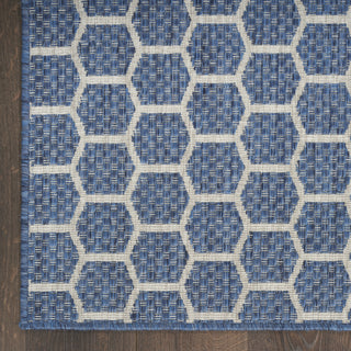 Nourison Twist Reversible TWS01 Blue Machine Washable Area Rug Detail Image