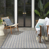 Nourison Twist Reversible TWS01 Blue Machine Washable Area Rug Room Image Feature