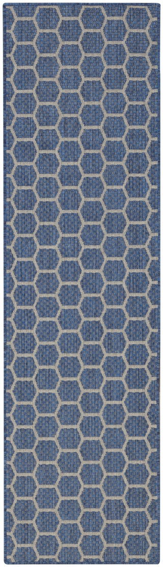 Nourison Twist Reversible TWS01 Blue Machine Washable Area Rug Main Image