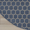Nourison Twist Reversible TWS01 Blue Machine Washable Area Rug Detail Image