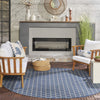 Nourison Twist Reversible TWS01 Blue Machine Washable Area Rug Room Image Feature