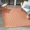 Nourison Twist Reversible TWS01 Coral Machine Washable Area Rug Corner Image