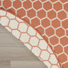 Nourison Twist Reversible TWS01 Coral Machine Washable Area Rug Corner Image