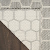 Nourison Twist Reversible TWS01 Grey Machine Washable Area Rug Corner Image