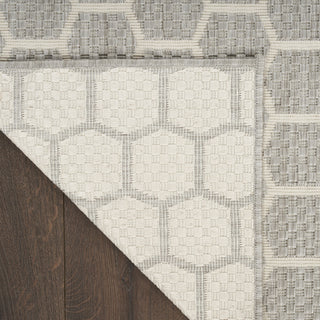 Nourison Twist Reversible TWS01 Grey Machine Washable Area Rug Corner Image