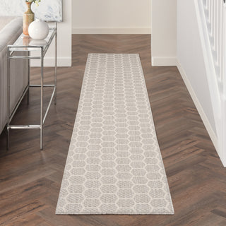 Nourison Twist Reversible TWS01 Grey Machine Washable Area Rug Corner Image