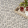Nourison Twist Reversible TWS01 Grey Machine Washable Area Rug Corner Image