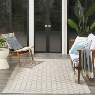 Nourison Twist Reversible TWS01 Grey Machine Washable Area Rug Room Image Feature
