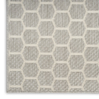 Nourison Twist Reversible TWS01 Grey Machine Washable Area Rug Texture Image