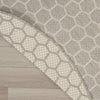Nourison Twist Reversible TWS01 Grey Machine Washable Area Rug Corner Image