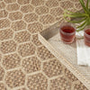 Nourison Twist Reversible TWS01 Natural Machine Washable Area Rug Corner Image
