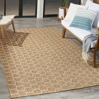 Nourison Twist Reversible TWS01 Natural Machine Washable Area Rug Corner Image
