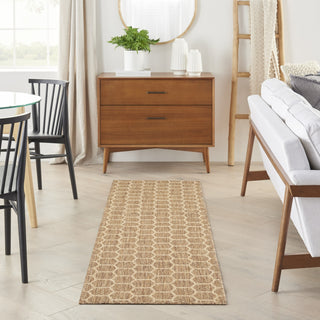 Nourison Twist Reversible TWS01 Natural Machine Washable Area Rug Corner Image