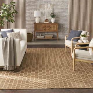 Nourison Twist Reversible TWS01 Natural Machine Washable Area Rug Corner Image