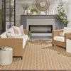 Nourison Twist Reversible TWS01 Natural Machine Washable Area Rug Room Image Feature