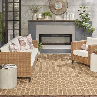 Nourison Twist Reversible TWS01 Natural Machine Washable Area Rug Room Image Feature