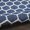 Nourison Twist Reversible TWS01 Navy Machine Washable Area Rug Corner Image