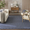 Nourison Twist Reversible TWS01 Navy Machine Washable Area Rug Corner Image