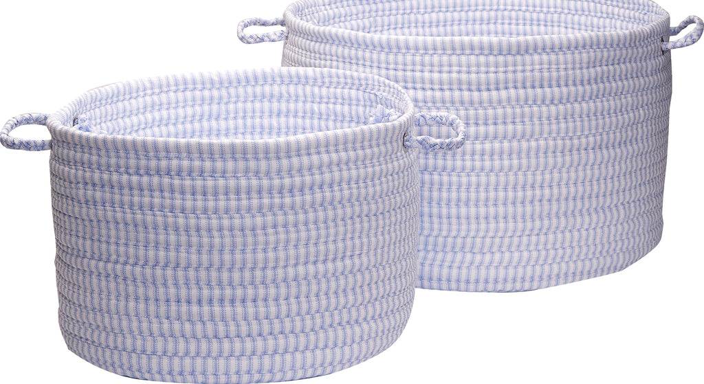 Colonial Mills Ticking Solid Basket TX50 Blue