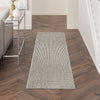 Nourison Textured Home TXH01 Ivory Grey Area Rug Corner Image