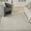 Nourison Textured Home TXH01 Ivory Mocha Area Rug Corner Image