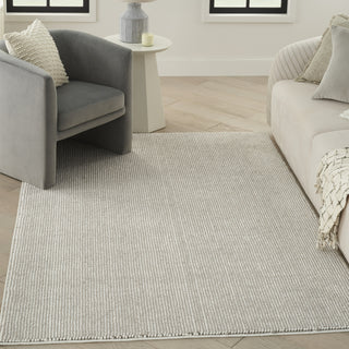 Nourison Textured Home TXH01 Ivory Mocha Area Rug Corner Image