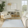 Nourison Textured Home TXH01 Ivory Blue Area Rug Room Image Feature