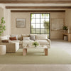 Nourison Textured Home TXH01 Ivory Green Area Rug Corner Image