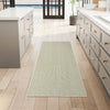 Nourison Textured Home TXH01 Ivory Green Area Rug Corner Image